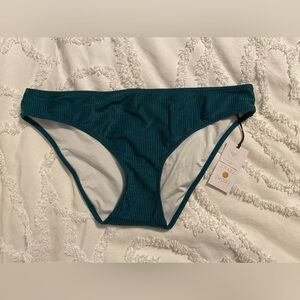 Shade & Shore Jewel-toned Green Bikini Bottoms